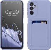 kwmobile telefoonhoesje geschikt voor Samsung Galaxy A14 5G - Hoesje met pasjeshouder - TPU case in lavendel