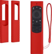 kwmobile hoes geschikt voor Samsung Smart TV TM2280e BN59-01385 / BN59-01386 / BN59-01391A - Siliconen anti-slip hoes voor afstandsbediening in rood