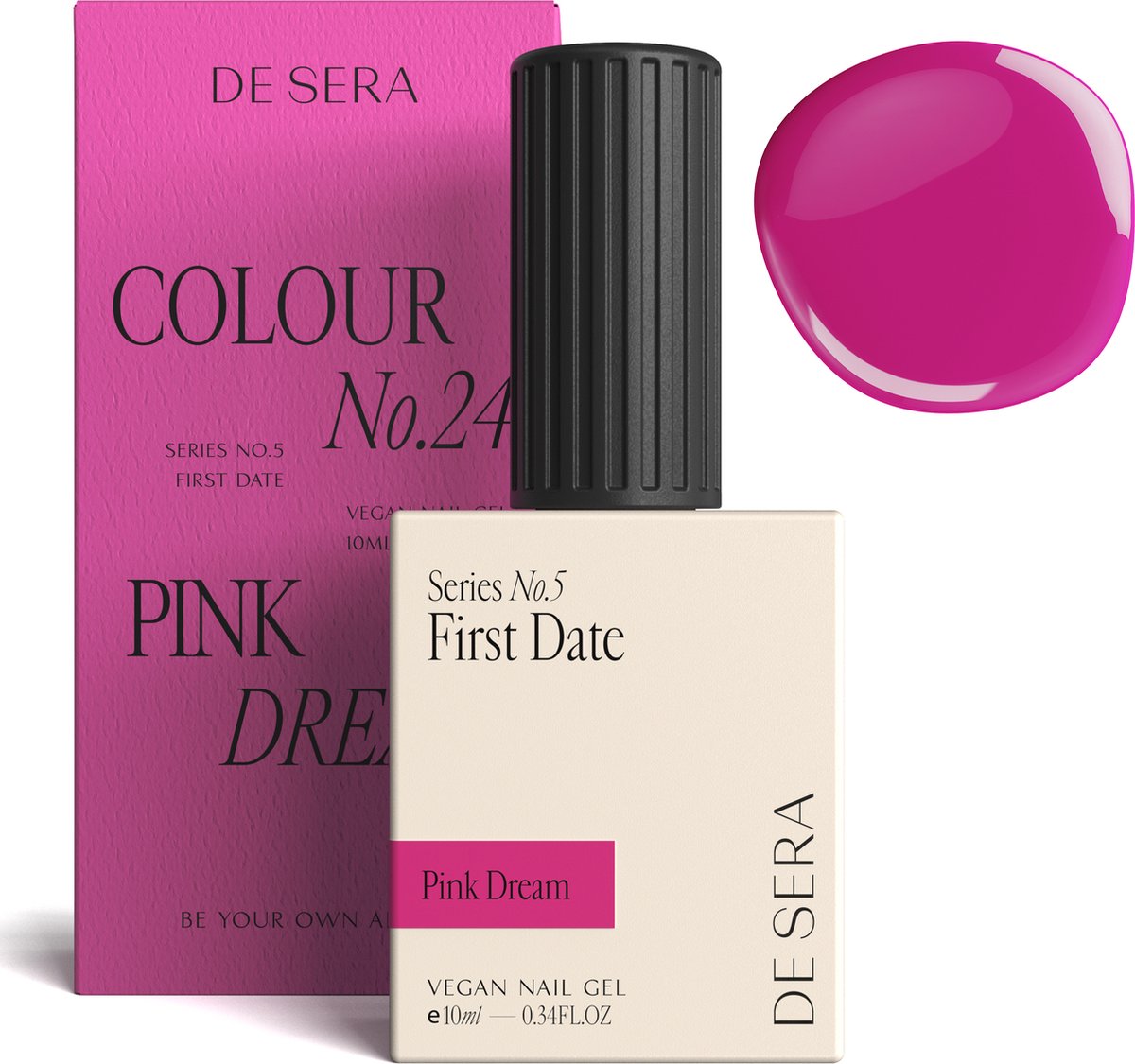 De Sera Gellak - Roze Gel Nagellak - 10ML - Colour No. 24 Pink Dream
