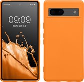 kwmobile telefoonhoesje geschikt voor Google Pixel 7a - Hoesje voor smartphone - Back cover in fruitig oranje