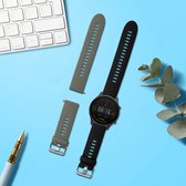kwmobile 2x armband geschikt voor Xiaomi Mi Watch / Mi Watch Color Sport - Bandjes voor fitnesstracker in zwart / grijs