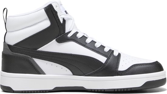 PUMA Rebound v6 Unisex Sneakers - PUMA White-PUMA Black-Shadow Gray-PUMA White - Maat 42