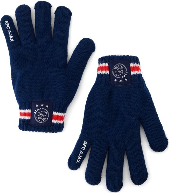 Ajax-handschoenen blauw junior