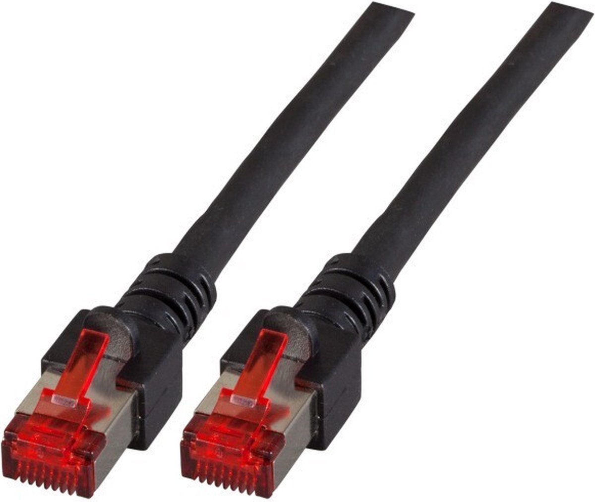 CAT6 sFTP kabel 50 meter Zwart