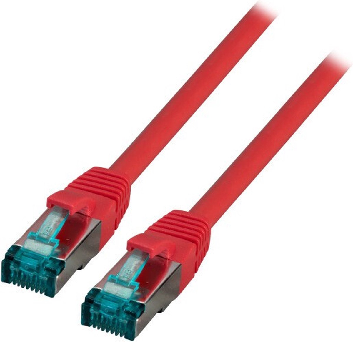 CAT6a sFTP kabel 0.25 meter Rood