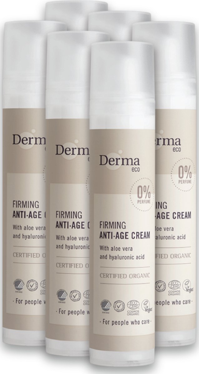Goedkoopste Derma Eco Anti-Age Crème - 50 ML - Hypoallergeen - Parfumvrij - Biologisch