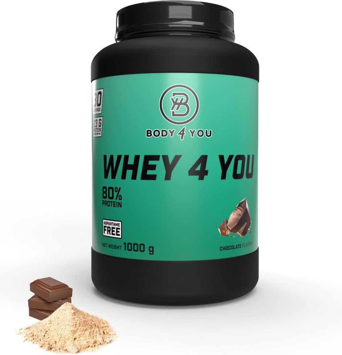Body4You | Whey Protein | 1000 gram – 33 servings – Chocola