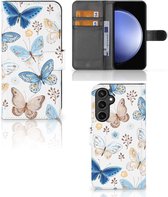 Telefoonhoesje met Pasjes geschikt voor Geschikt voor Samsung Galaxy S23 FE Vlinder