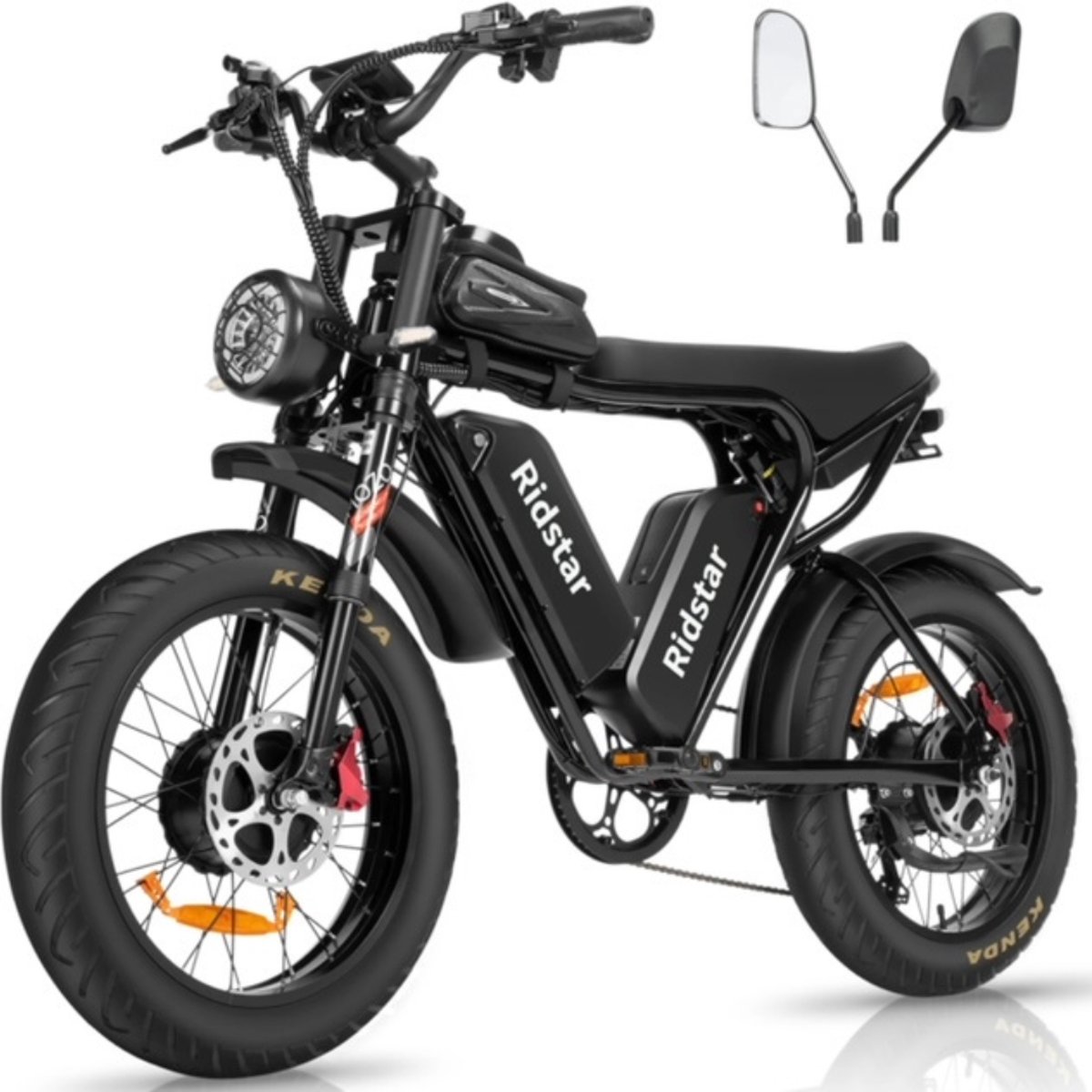 P4B - Ridstar BosV2 - Fatbike - Elektrische Fatbike - Dual Motor - Dual Accu - 40Ah - Elektrische Fiets - Elektrische Mountainbike - E bike - Zwart - 1 jaar garantie - Legaal openbare weg