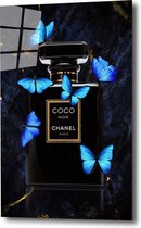 coco Blue butterflies 100x65 plexiglas 5mm