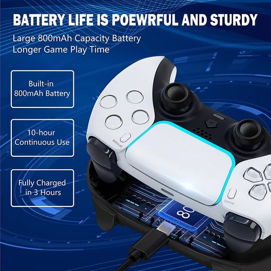 Double chargeur USB 4Gamers Bleu pour Manettes PS4 - Accessoire