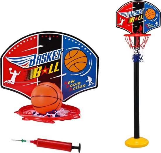 Anneau de basket-ball Livano - Poteau de basket-ball - Pour Enfants - Pour intérieur et extérieur - Mini