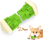 Snackdispenser Honden Speelgoed - Geometrisch Kauwbot - Sterk Rubber - Groen