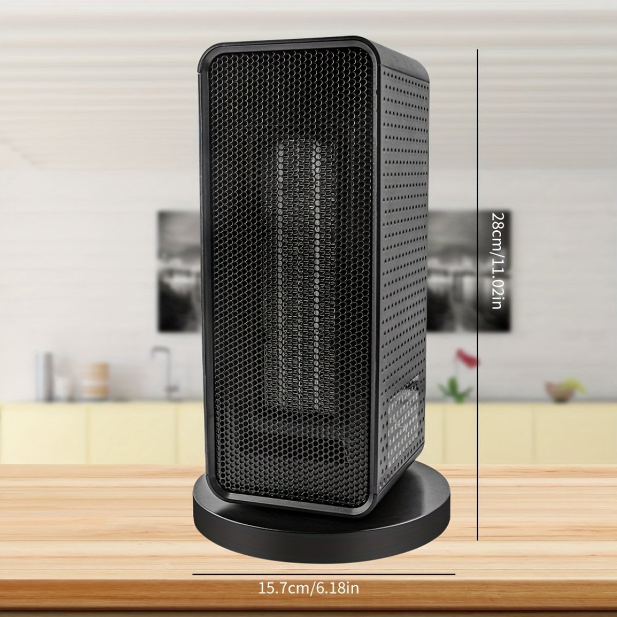 Livano Elektrische Kachel - Haard - Heater - Mini Kachel - Draait – foto 2