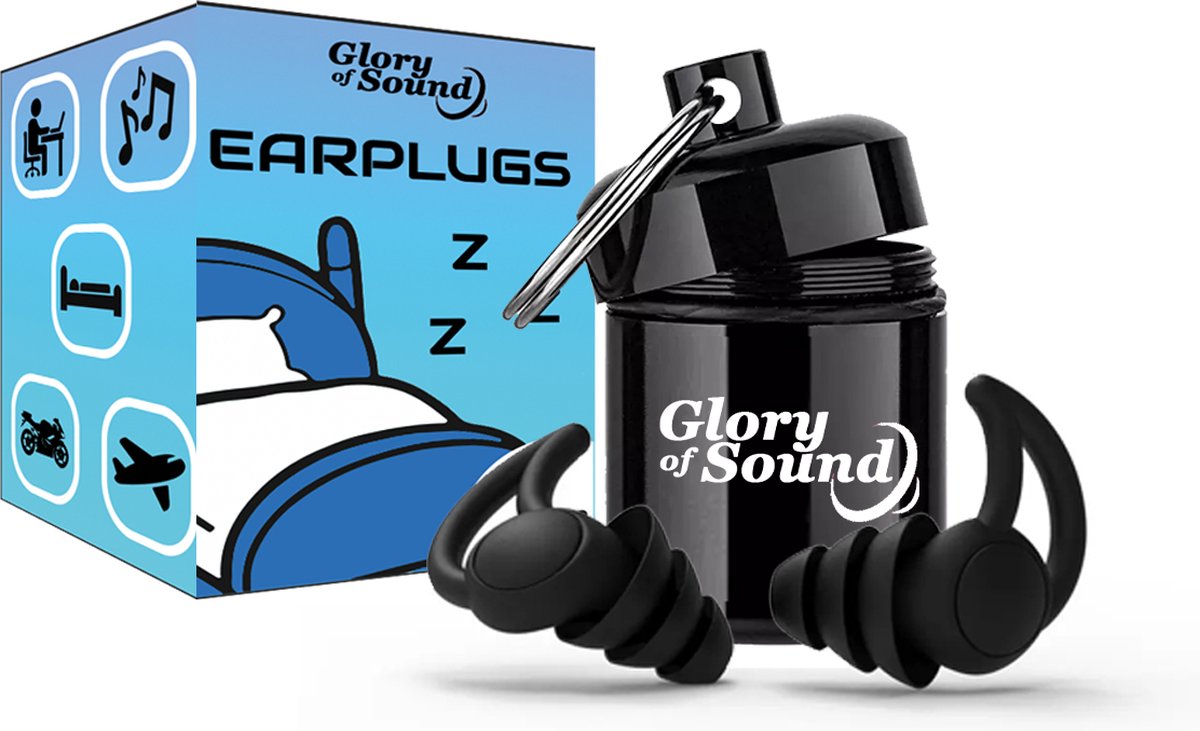 Goedkoopste Glory of Sound Oordoppen - Slaap Oordoppen - Gehoorbescherming - Sleep Plugs - 23 dB - Zwart