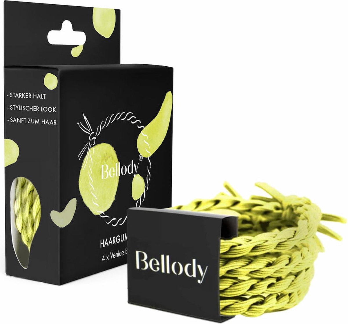 Bellody - Haargummie Elastiek - Geel