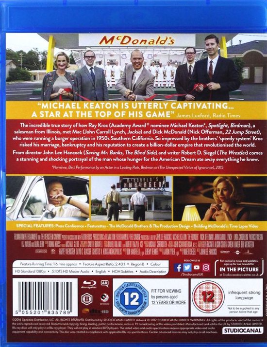 Le fondateur [Blu-Ray]