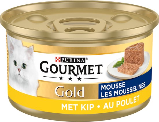 Gourmet Gold Mousse - Kattenvoer Natvoer - Kip - 24 x 85 g - Gourmet