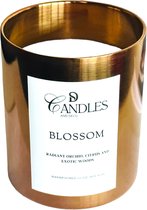 Geurkaars Blossom - 10 oz - Handgemaakte Geurkaars - Woodwick Geurkaars Candle Jar | Brandtijd: 50-60 uur
