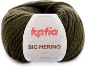 Fils à coudre Big Merino Katia Vert Kaki Couleur no. 17 - laine mérinos - mérinos - fil à crochet - tricot - crochet - fil à tricoter - crochet pour intérieur - crochet pour bébé - super doux - laine douce - laine pour bébé - fil - laine à tricoter