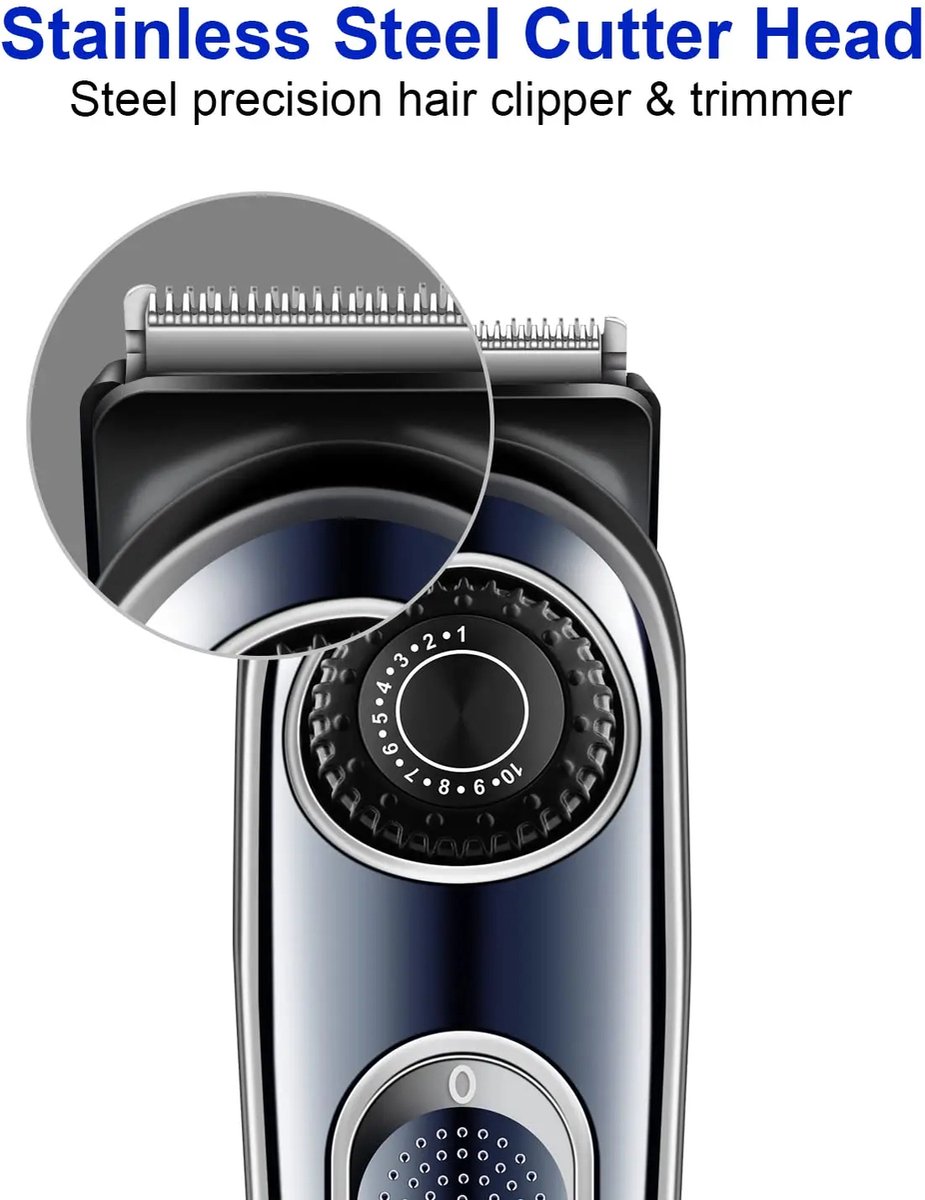Surker SK-862 Elektrische Draadloze Professionele Tondeuse Hoge Kwaliteit Usb Oplaadbare Kapper Draadloze Haar Trimmer Snijmachine thumbnail 3
