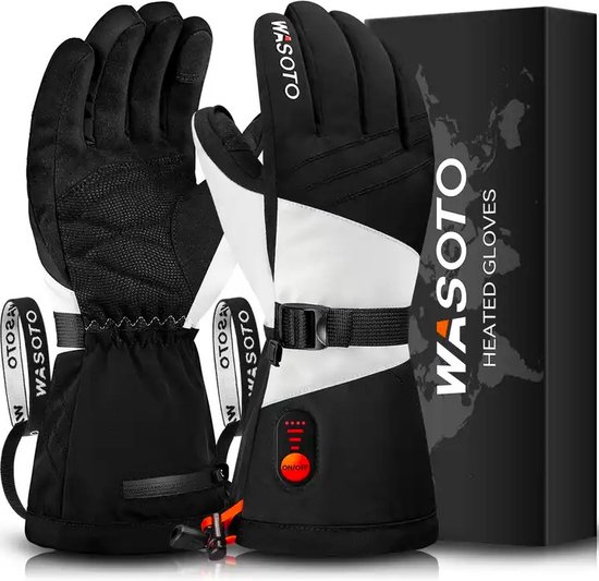 Wasato - verwarmde handschoenen Maat M - handschoenen verwarmd - Eletrische handschoenen met app - handschoenen met verwarming - elektrische handwarmer - nieuwe kabel toegevoegd!
