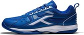 Chaussure de badminton Hundred Raze pour homme (Blauw/ Wit, taille : UE 45, UK 11, US 12) | Matériel: Polyester, Caoutchouc | Protection des coussinets | Performance de la semelle de haute qualité
