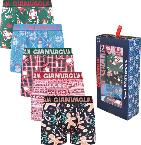 YESWEL Heren Boxershorts 6 Pack, Amerikaans Onderbroeken Heren, Ruim Onderbroeken, Boxershorts Katoen, Wijd Retroshorts (Meerkleurig 01, XXL