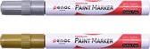User Penac verfstiften - Verfstiften set van 2 Kleuren, zilver en goud - Deze premium paintmarkers zijn geschikt voor alle ondergronden - 2-4mm