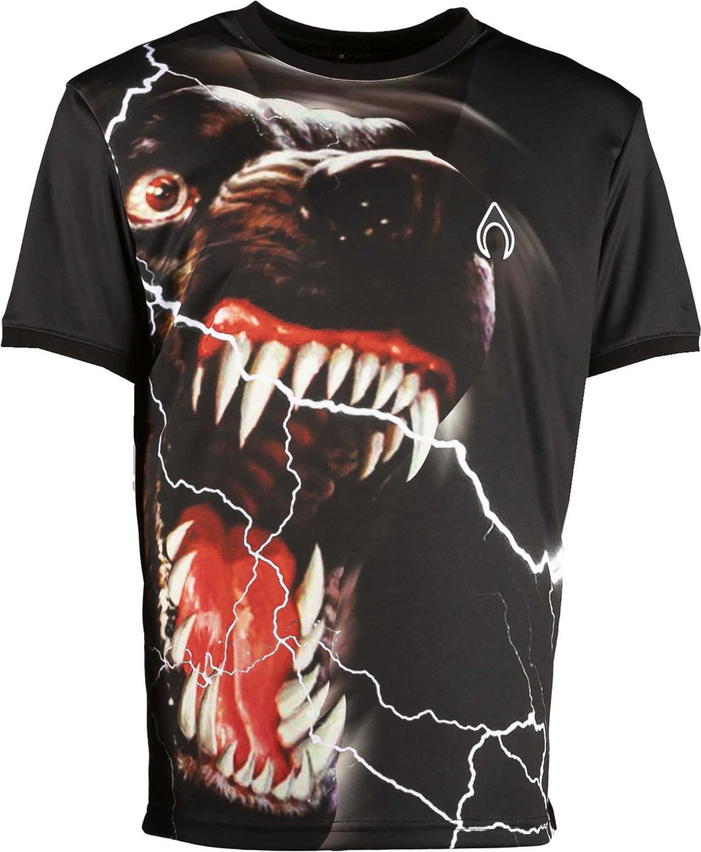 T-Shirt Nytrostar T-Shirt Met Fuchsia Brandprint - Sportwear - Volwassen