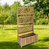 The Living Store Plantenrek Bamboe - 70 x 30 x 135 cm - Weerbestendig - Eenvoudig te monteren