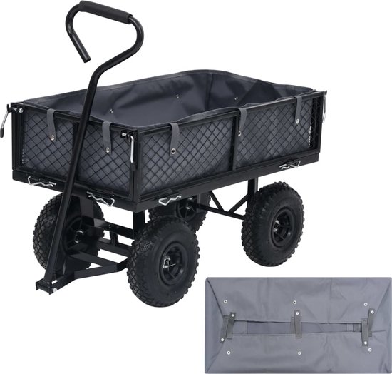 The Living Store Wagon Liner - Donkergrijs - 81 x 41 x 21 cm - Weerbestendig - Polyester