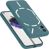 Cadorabo Hoesje voor Nothing Phone (1) in LIQUID GROEN - Beschermhoes gemaakt van flexibel TPU silicone Case Cover