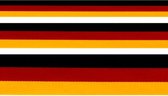Lint 1 meter lang 25mm breed - zwart geel rood - Belgische vlag driekleur
