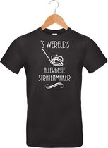 Mijncadeautje T-shirt - 's Werelds beste Stratenmaker - - unisex - Zwart (maat XXL)