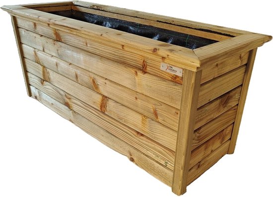 Bloembak, voor balkons, 58 x 50 x18 cm (b x h x d), wit, glad
