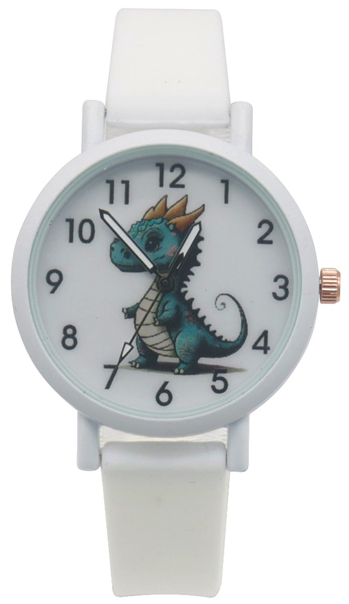 Horloge voor Kinderen - Draak - Kast 34 mm - Wit