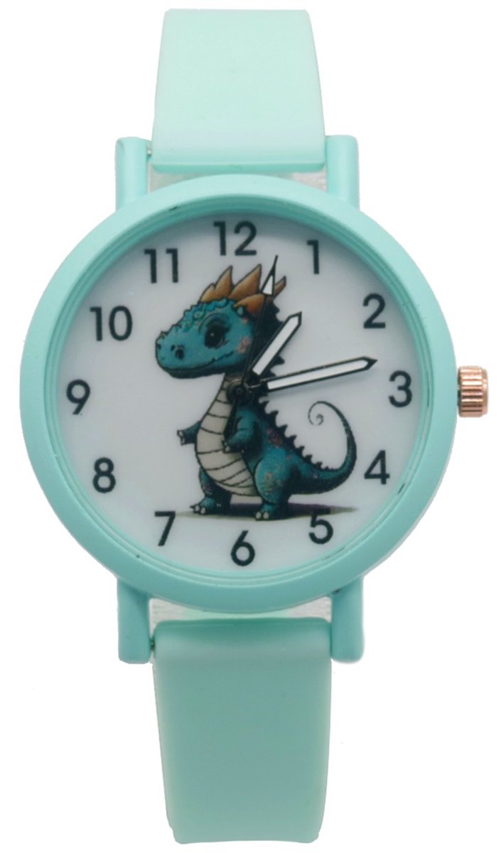 Horloge voor Kinderen - Draak - Kast 34 mm - Groen