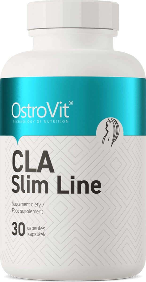Goedkoopste Vetverbranders - Geconjugeerd linolzuur - CLA Slim Line - 30 Capsules - Laboratorium getest kwaliteit! - OstroVit