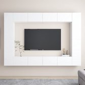 The Living Store Televisiekast TV Meubel - 100 x 30 x 30 cm - wit