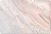 Bureau onderlegger - Muismat - Bureau mat - Marmer - Patroon - Pastel - Abstract - Marmerlook - Luxe - 60x40 cm