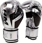 Livano Vecht Handschoenen - Bokshandschoenen - Boxing Gloves Set - Kickboks Handschoenen - Heren - Dames - Zilver - 12 oz