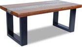 The Living Store Salontafel Mango Massief Teakhout - 100x50x40 cm - Uniek design