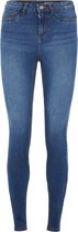 NOISY MAY NMCALLIE HW SKINNY BLUE JEANS NOOS Dames Jeans - Maat W27 X L30