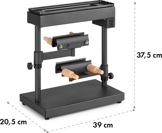 Klarstein Appenzell Peak Appareil à raclette avec grill 1000W