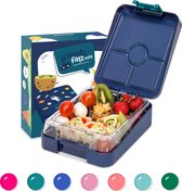 Schmatzfatz Junior lunchbox voor kinderen met vakjes - kleurrijke kinderlunchbox - Bento lunchbox gedeeld & lekvrij - BPA-vrije lunchbox voor kleuterschool/dagopvang - bentobox voor kinderen - veilige snackbox