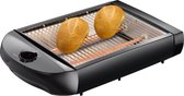 Melissa vlakke Broodrooster - Plat - 600W - Afneembare kruimellade - Toaster - 16140145 - Zwart