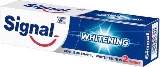 Signal Whitening Toothpaste - 100 ml - Whitening tandpasta - Zacht voor Tandglazuur - Wittere Tanden in 2 Weken