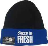 New Era - Sorry I'm Fresh - Beanie - Muts - One Size - Zwart/Blauw
