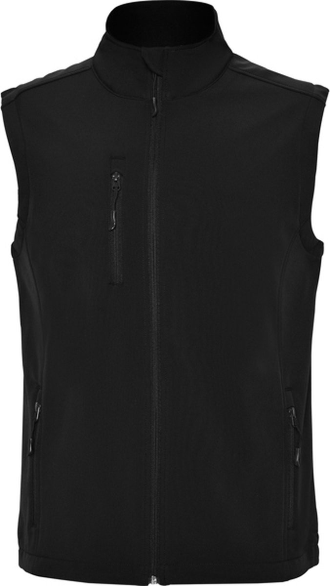 Zwarte soft shell bodywarmer model Quebec merk Roly 3XL